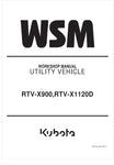 Unlock the full potential of your KUBOTA RTV-X900 and RTV-X1120D with the comprehensive workshop manual (9Y111-26171) in PDF format. This essential guide provides detailed instructions, diagrams, and troubleshooting tips to ensure your vehicle operates at peak performance. Whether you're a seasoned mechanic or a DIY enthusiast, this manual is your go-to resource for maintenance and repairs, helping you save time and money while keeping your equipment in top shape. Don't miss out on the opportunity to enhanc