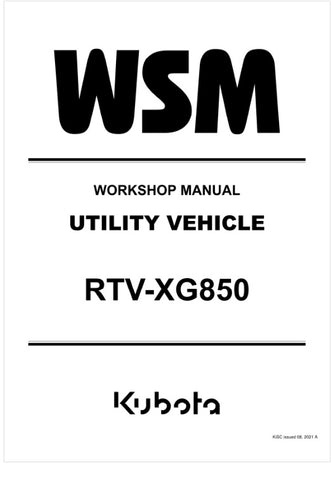 Unlock the full potential of your KUBOTA RTV-XG850 Utility Vehicle with the comprehensive Workshop Manual (9Y111-18024) in PDF format. This essential guide provides detailed instructions, schematics, and troubleshooting tips to ensure your vehicle operates at peak performance. Whether you're a seasoned mechanic or a DIY enthusiast, this manual is designed to simplify maintenance and repairs, saving you time and money. Download your copy today and keep your RTV-XG850 running smoothly for years to come!