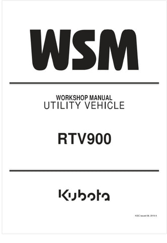 Unlock the full potential of your KUBOTA RTV900 Utility Vehicle with the comprehensive Workshop Manual (9Y111-19900) in PDF format. This essential guide provides detailed insights into maintenance, troubleshooting, and repair procedures, ensuring your vehicle operates at peak performance.
