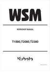 Unlock the full potential of your KUBOTA T1880, T2080, and T2380 with the comprehensive Workshop Manual (9Y111-01106) in PDF format. This essential guide provides detailed instructions, diagrams, and troubleshooting tips to ensure your equipment runs smoothly and efficiently. Perfect for both seasoned mechanics and DIY enthusiasts, this manual empowers you to perform maintenance and repairs with confidence, saving you time and money. Download your copy today and keep your KUBOTA in peak condition!