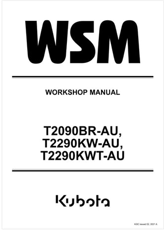 Unlock the full potential of your KUBOTA T2090BR-AU, T2290KW-AU, and T2290KWT-AU with the comprehensive Workshop Manual (9Y111-18082) in PDF format. This essential guide provides detailed instructions, diagrams, and troubleshooting tips to ensure your equipment runs smoothly and efficiently. Perfect for both seasoned mechanics and DIY enthusiasts, this manual empowers you to perform maintenance and repairs with confidence, saving you time and money. Download your copy today and keep your KUBOTA machinery in
