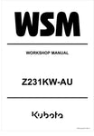 Unlock the full potential of your KUBOTA Z231KW-AU mower with the comprehensive workshop manual (9Y111-22181) in PDF format. This essential guide provides detailed instructions, diagrams, and troubleshooting tips to ensure your mower operates at peak performance. Whether you're a seasoned professional or a DIY enthusiast, this manual is designed to help you maintain, repair, and optimize your equipment with ease. Don't miss out on the opportunity to enhance your mower's longevity and efficiency download you