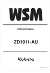 Unlock the full potential of your KUBOTA ZD1011-AU mower with the comprehensive Workshop Manual (9Y111-13704) in PDF format. This essential guide provides detailed instructions and diagrams, ensuring you have all the information needed for maintenance and repairs at your fingertips.