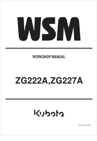Unlock the full potential of your KUBOTA ZG222A and ZG227A mowers with the comprehensive Workshop Manual (9Y111-05934) in PDF format. This essential guide provides detailed instructions, diagrams, and troubleshooting tips to ensure your mower operates at peak performance.