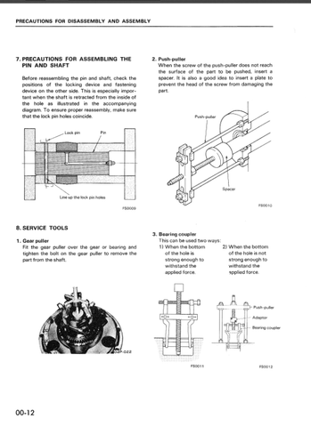 Komatsu 4D92-1A Engine (EG15(S)-1, EG15(S)-2, EG15(S)-3, EG30(S)-1, EG30(S)-2, EG30(S)-3, EG45(S)-1, EG50(S)-2) Shop Service Repair Manual