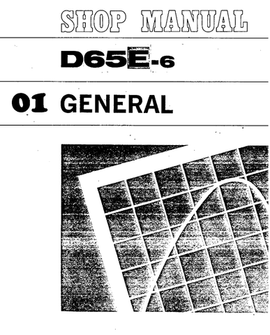 Komatsu D65E-6 Bulldozer Shop Service Repair Manual SN: 20295-UP - PDF File Download