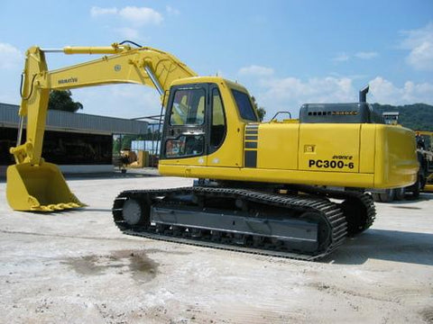 Komatsu PC300LC-6 Excavator Operation & Maintenance Manual S/N 30001-UP PDF Download - Manual labs