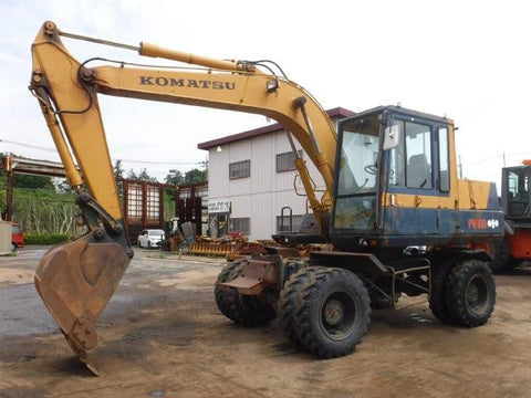 PW100-3 - Komatsu Wheeled Excavator Service Repair Manual SN: 1890 and up PDF Download - Manual labs