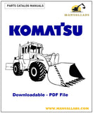 WA250-6 Komatsu Wheel Loader Parts Catalog Manual S/N A76001-UP - PDF File
