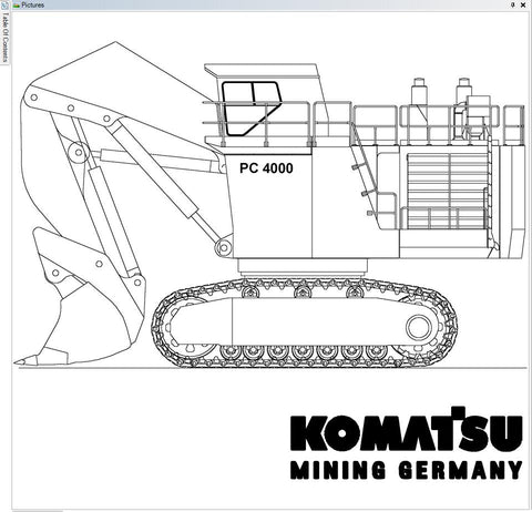 Komatsu Mining Shovel PC4000-11 T4 Hydraulic Shop Repair Manual