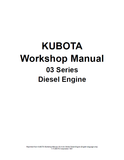 Kubota 03 Series Diesel Engine Workshop Service Repair Manual - PDF File - Manual labs