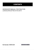 Kubota L3010, L3410, L3710, L4310, L4610 Tractor Workshop Service Repair Manual - PDF File