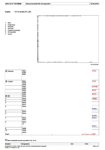 Unlock the full potential of your Mercedes-Benz with the comprehensive M177 Engine Service Manual, covering models up to 2020. This detailed PDF file is an essential resource for both enthusiasts and professionals, providing step-by-step instructions, technical specifications, and troubleshooting tips to ensure optimal performance and maintenance of your engine. With this manual at your fingertips, you can confidently tackle repairs and enhancements, saving time and money while keeping your vehicle in peak 
