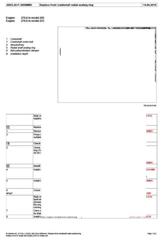 Unlock the full potential of your Mercedes-Benz with the comprehensive M276 Engine Service Manual, covering models up to 2020. This detailed PDF file is an essential resource for both DIY enthusiasts and professional mechanics, providing step-by-step instructions, troubleshooting tips, and maintenance guidelines to ensure your engine runs smoothly and efficiently. With clear diagrams and expert insights, you'll have everything you need to perform repairs and keep your vehicle in peak condition. Don't miss 