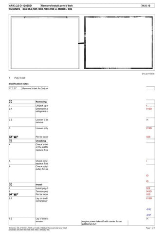 Unlock the full potential of your Mercedes-Benz with the comprehensive OM646 Engine Service Manual, available in a convenient PDF format. This essential guide covers all aspects of maintenance and repair up to 2020, ensuring you have the latest information at your fingertips. With detailed diagrams, step-by-step instructions, and expert tips, you can confidently tackle any engine issue, prolonging the life of your vehicle and enhancing its performance. Don't miss out on this invaluable resource for any Merc