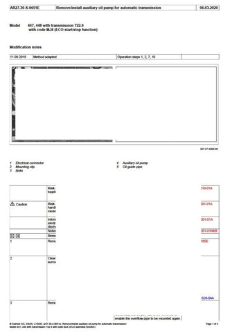Unlock the full potential of your Mercedes-Benz with the comprehensive M264 Engine Service Manual, covering models up to 2020. This PDF file is an essential resource for both DIY enthusiasts and professional mechanics, providing detailed instructions, diagrams, and troubleshooting tips to ensure your engine runs smoothly and efficiently. With easy navigation and clear visuals, you can confidently tackle maintenance and repairs, saving time and money while keeping your vehicle in peak condition. Don't miss 