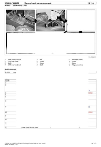 Unlock the full potential of your Mercedes-Benz W168 with our comprehensive service manual, available in a convenient PDF format. This expertly crafted guide covers all aspects of maintenance and repair up to 2020, ensuring you have the latest information at your fingertips. With detailed diagrams, step-by-step instructions, and essential troubleshooting tips, this manual is an invaluable resource for both DIY enthusiasts and professional mechanics alike. Elevate your vehicle's performance and longevity by 