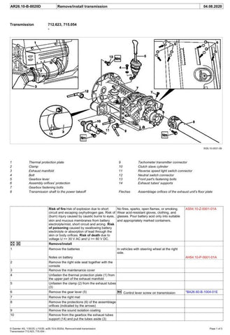 Unlock the full potential of your Mercedes 712 with our comprehensive Transmission Service Manual, covering models up to 2020. This easy-to-navigate PDF file is packed with essential information, including detailed diagrams, troubleshooting tips, and maintenance procedures, ensuring you have everything you need to keep your vehicle running smoothly. Perfect for both professionals and DIY enthusiasts, this manual is your go-to resource for efficient transmission service and repair, helping you save time and 