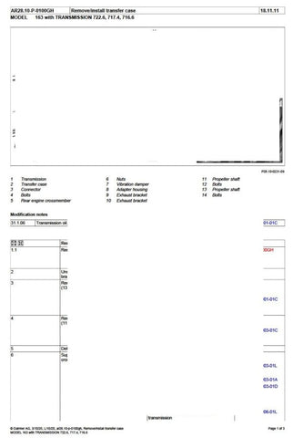 Unlock the full potential of your Mercedes with the comprehensive Mercedes 717 Transmission Service Manual, covering models up to 2020. This detailed PDF file is an essential resource for both professionals and DIY enthusiasts, providing step-by-step instructions, troubleshooting tips, and maintenance guidelines to ensure your transmission operates at peak performance. With this manual, you can save time and money on repairs while gaining the confidence to tackle any transmission issue with ease. Don't miss