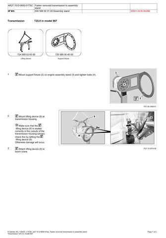 Unlock the full potential of your Mercedes with the comprehensive 725 Transmission Service Manual in PDF format. This essential guide provides detailed instructions, diagrams, and troubleshooting tips to ensure your transmission operates at peak performance. Whether you're a seasoned mechanic or a DIY enthusiast, this manual equips you with the knowledge to maintain, repair, and enhance your vehicle's transmission system. Invest in your car's longevity and efficiency today with this invaluable resource.