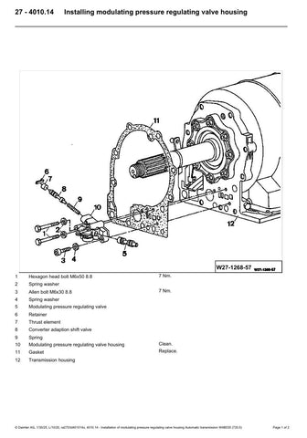 Unlock the full potential of your Mercedes with the W4B035 Transmission Service Manual (WDB910141) in PDF format. This comprehensive guide provides detailed instructions and insights for maintaining and servicing your vehicle's transmission, ensuring optimal performance and longevity. With easy-to-follow diagrams and expert tips, you'll have everything you need to tackle repairs confidently and efficiently. Perfect for both DIY enthusiasts and professional mechanics, this manual is an essential resource for