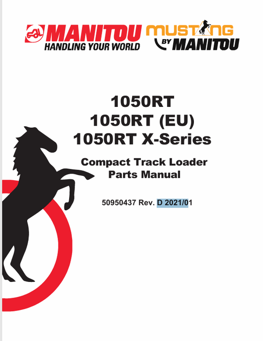 MUSTANG 1050RT (50950437) PARTS MANUAL - PDF FILE