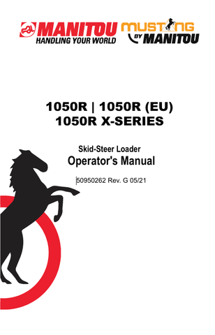 MUSTANG 1050R (50950262) OPERATOR'S MANUAL - PDF FILE
