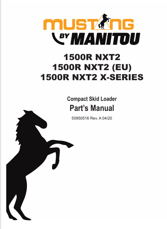 MUSTANG 1500R NXT2 (50950516) PARTS MANUAL - PDF FILE