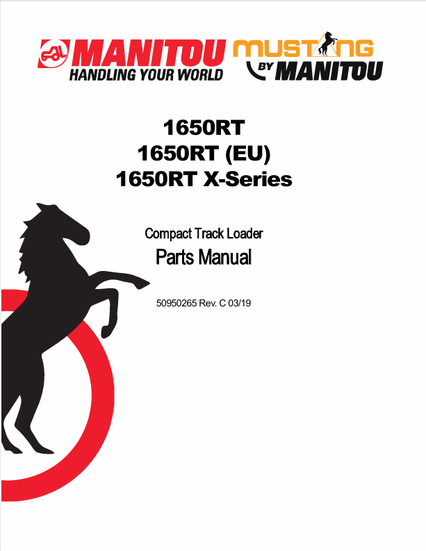MUSTANG 1650RT (50950265) PARTS MANUAL - PDF FILE