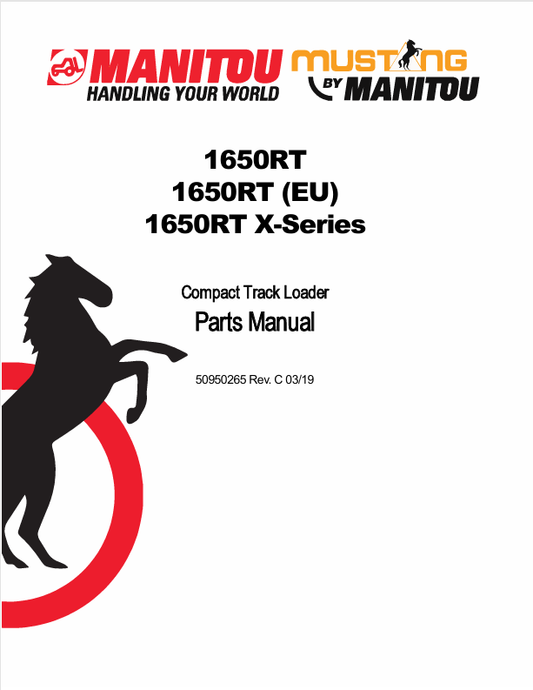 MUSTANG 1650RT (50950265) PARTS MANUAL - PDF FILE