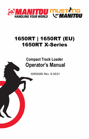 MUSTANG 1650RT (50950266) OPERATOR'S MANUAL - PDF FILE