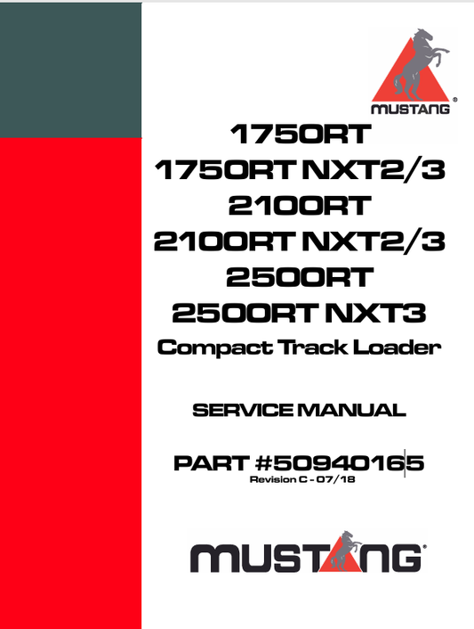MUSTANG 1750RT, 1750RT NXT2/3 (50940165) SERVICE MANUAL - PDF FILE