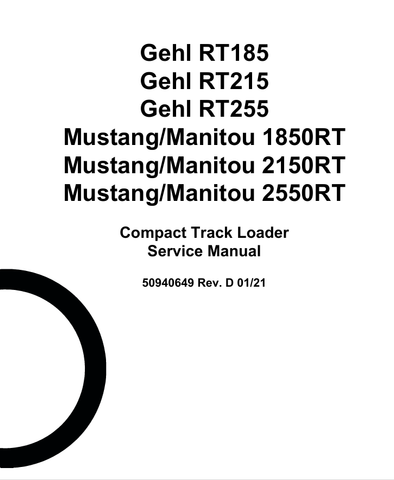 MUSTANG 1850RT, 2150RT (50940649) SERVICE MANUAL - PDF FILE