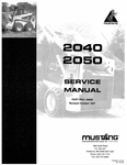 MUSTANG 2040, 2050 (001-49966) SERVICE MANUAL - PDF FILE