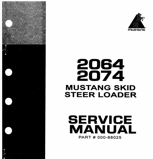 MUSTANG 2064, 2074 (000-88025) SERVICE MANUAL - PDF FILE