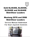 MUSTANG 2076, 2086 SKID STEER LOADER (917231) SERVICE MANUAL - PDF FILE