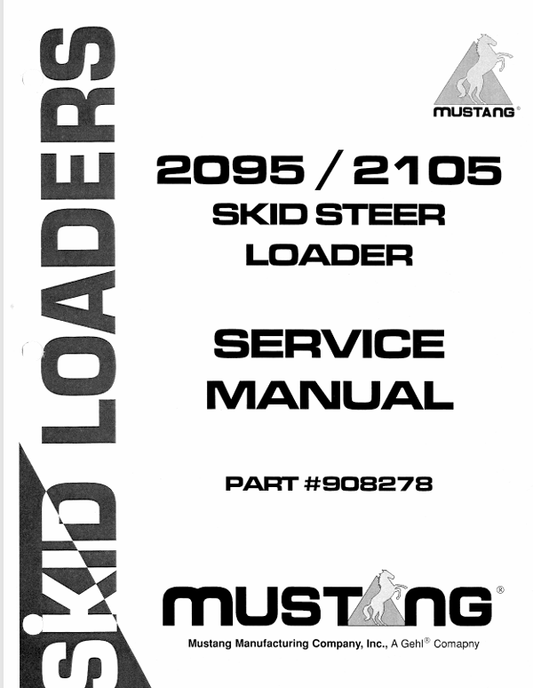 MUSTANG 2095, 2105 (908278) SERVICE MANUAL - PDF FILE