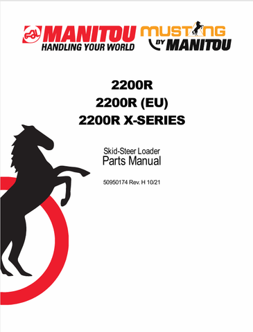 MUSTANG 2200R SKID STEER LOADER (50950174) PARTS MANUAL - PDF FILE