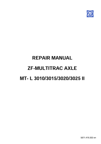 MUSTANG 3010, 3015, 3020, 3025 (50940485A) REPAIR MANUAL - PDF FILE