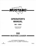 MUSTANG 332 LOADER (000-12836) OPERATOR'S MANUAL - PDF FILE