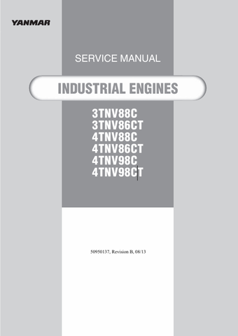 MUSTANG 3TNV88C, 3TNV86CT (50950137) SERVICE MANUAL - PDF FILE
