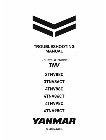 MUSTANG 3TNV88C, 3TNV86CT (50950138) TROUBLESHOOTING MANUAL - PDF FILE