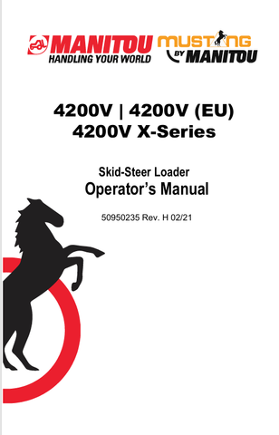MUSTANG 4200V  (50950235) OPERATOR'S MANUAL - PDF FILE