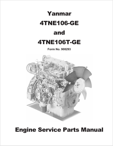 MUSTANG 4TNE106-GE, 4TNE106T-GE (908293) PARTS MANUAL - PDF FILE