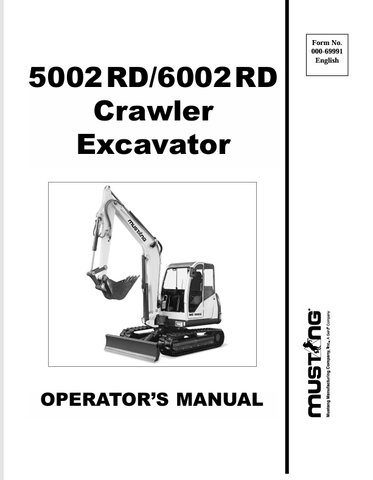 MUSTANG 5002RD, 6002RD (000-69991) OPERATOR'S MANUAL - PDF FILE