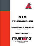 MUSTANG 519 TELEHANDLER (913267) OPERATOR'S MANUAL - PDF FILE