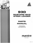 MUSTANG 93D SKID STEER LOADER (000-67886) PARTS MANUAL - PDF FILE