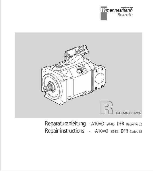 MUSTANG A10VO (915171) REPAIR MANUAL - PDF FILE