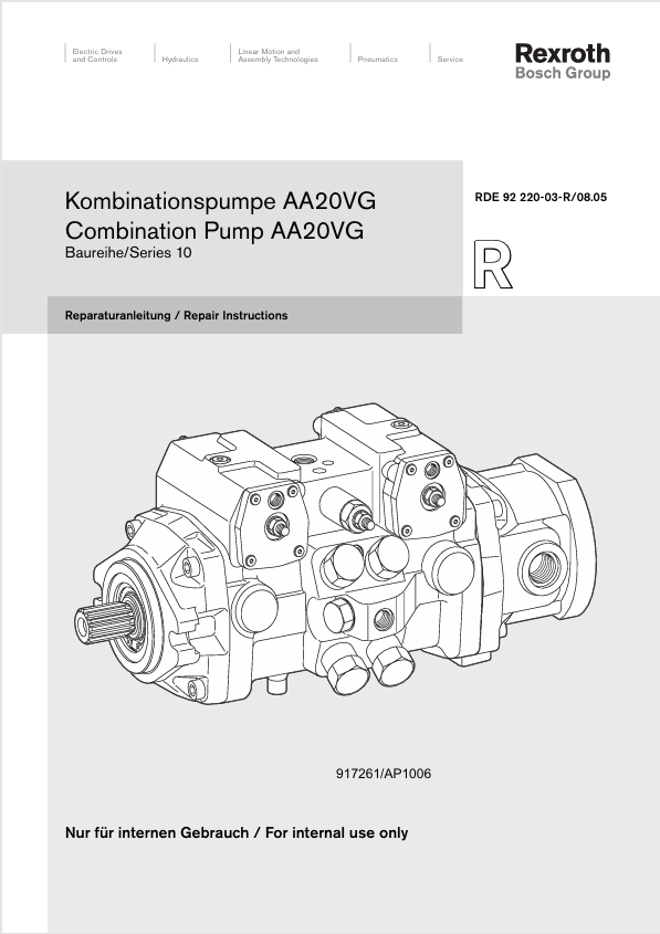 MUSTANG AA20VG (917261) REPAIR MANUAL - PDF FILE