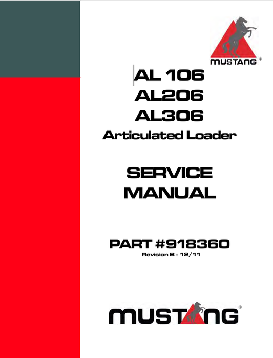 MUSTANG AL106, AL206, AL306 (918360) SERVICE MANUAL - PDF FILE
